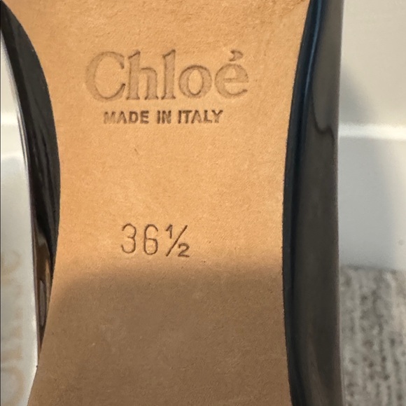 CHLOE Black Scalloped Ballet Flats _ New In Box - Picture 7 of 8